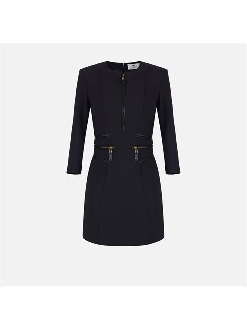 Abito in doppio crêpe con zip ELISABETTA FRANCHI | AB82356E2/110